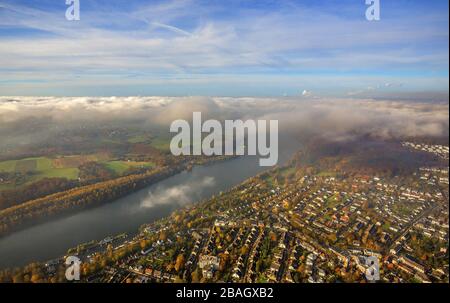 Bezirke Heisingen und Fischlaken, 20.11.2013, Luftbild, Deutschland, Nordrhein-Westfalen, Ruhrgebiet, Essen Stockfoto