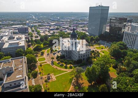 Columbia South Carolina SC ist das Haus- und Kapitolgebäude und die Hauptstadt des Staates Stockfoto