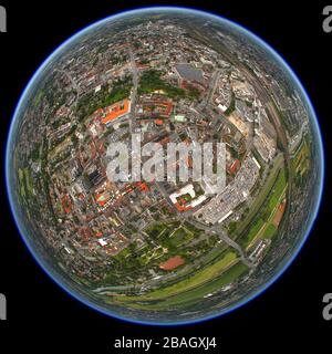 Innenstadt von Hamm/Westfalen, 17.06.2011, Luftbild, Deutschland, Nordrhein-Westfalen, Ruhrgebiet, Hamm Stockfoto