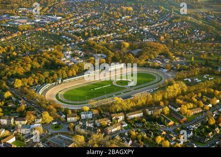 , Trottingstrecke Dinslaken, 13.11.2013, Luftbild, Deutschland, Nordrhein-Westfalen, Ruhrgebiet, Dinslaken Stockfoto