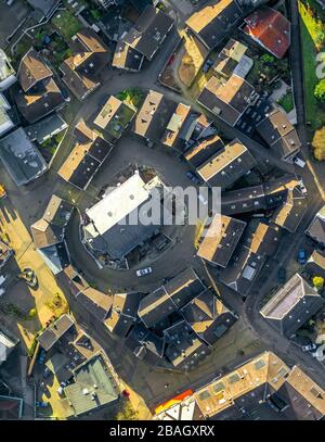 , Evangelische Kirche im Bezirk Neviges von Velbert , 29.01.2014, Luftbild, Deutschland, Nordrhein-Westfalen, Bergisches Land, Velbert Stockfoto