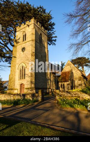 Die angelsächsische St Margaret's Church (Cofe) in Whitnash, Leamington Spa, Großbritannien Stockfoto