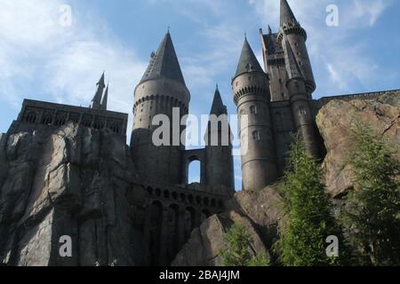 Schloss im Universal Orlando Park Stockfoto