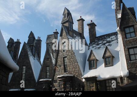 Schloss im Universal Orlando Park Stockfoto