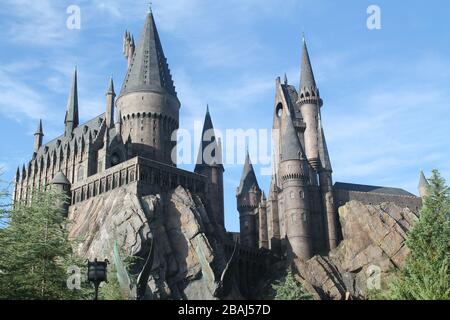 Schloss im Universal Orlando Park Stockfoto