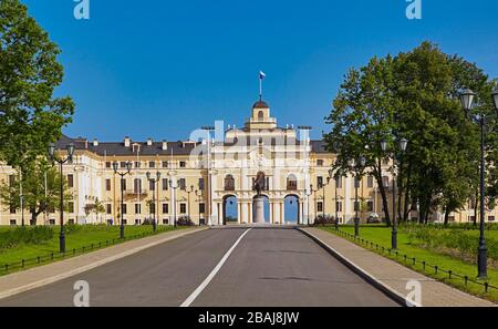 Kongresspalast von Konstantinowski-Palast in Strelna in der Nähe der Sankt Petersburger Russischen Föderation Stockfoto