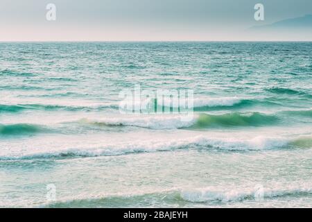 Riplpe Sea Ocean Wasseroberfläche Mit Kleinen Wellen Stockfoto