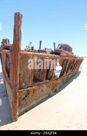 Schiffswrack auf Fraser Island, Australien Stockfoto