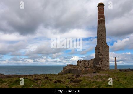 Levant Mine, UNESCO-Weltkulturerbe, Penwith Peninsula, Cornwall, Großbritannien Stockfoto