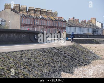 Sheerness, Kent, Großbritannien. März 2020. Wetter in Großbritannien: Ein sonniger, winder und kalter Morgen in Sheerness, Kent. Kredit: James Bell/Alamy Live News Stockfoto