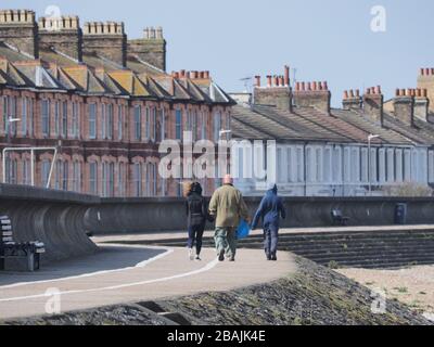 Sheerness, Kent, Großbritannien. März 2020. Wetter in Großbritannien: Ein sonniger, winder und kalter Morgen in Sheerness, Kent. Kredit: James Bell/Alamy Live News Stockfoto