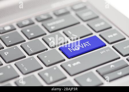 Steuererklärung, GST, SST, Mehrwertsteuer, Steuererklärung und Steuerrückerstattung Wort auf der Tastatur für steuerbezogene Gesetze Stockfoto