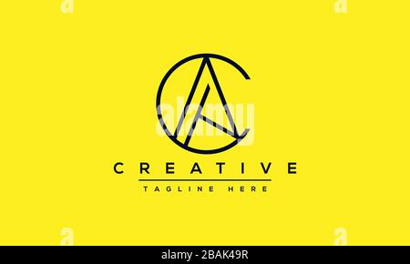Moderne Buchstaben AC, A&C Logo Design Template Vector. Stock Vektor