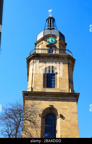 Der Turm Hafenmarktturm in Heilbronner, Deutschland, Europa Stockfoto