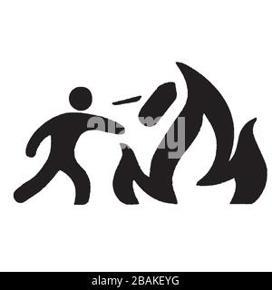 Vektordarstellung des Löschsymbols Stock Vektor