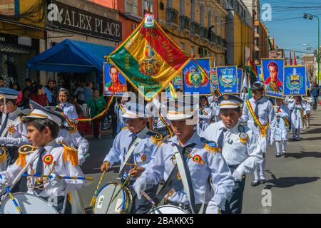 Fiesta in Cochabamba, Department Cochabamba, Eastern Andes, Bolivien, Lateinamerika Stockfoto