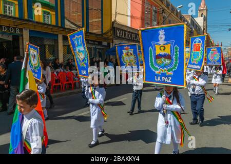 Fiesta in Cochabamba, Department Cochabamba, Eastern Andes, Bolivien, Lateinamerika Stockfoto