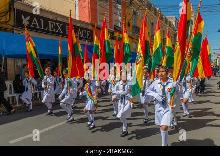 Fiesta in Cochabamba, Department Cochabamba, Eastern Andes, Bolivien, Lateinamerika Stockfoto