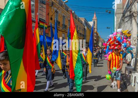 Fiesta in Cochabamba, Department Cochabamba, Eastern Andes, Bolivien, Lateinamerika Stockfoto