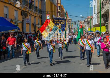 Fiesta in Cochabamba, Department Cochabamba, Eastern Andes, Bolivien, Lateinamerika Stockfoto