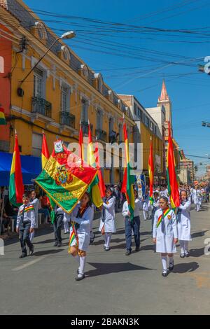 Fiesta in Cochabamba, Department Cochabamba, Eastern Andes, Bolivien, Lateinamerika Stockfoto