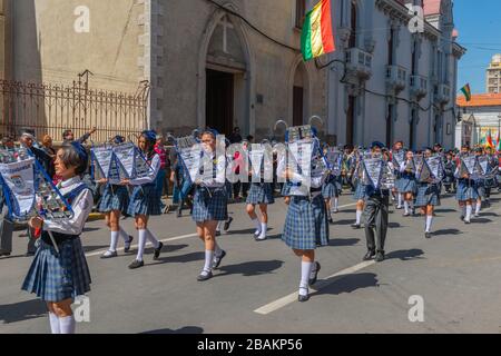 Fiesta in Cochabamba, Department Cochabamba, Eastern Andes, Bolivien, Lateinamerika Stockfoto