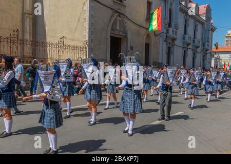 Fiesta in Cochabamba, Department Cochabamba, Eastern Andes, Bolivien, Lateinamerika Stockfoto