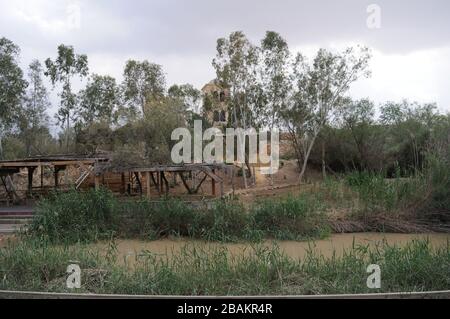 Website Zur Taufe - Quaser El-Yahud (Kasser-Al-Yahud), Israel Stockfoto