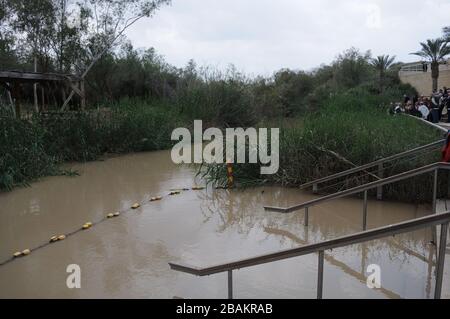 Website Zur Taufe - Quaser El-Yahud (Kasser-Al-Yahud), Israel Stockfoto