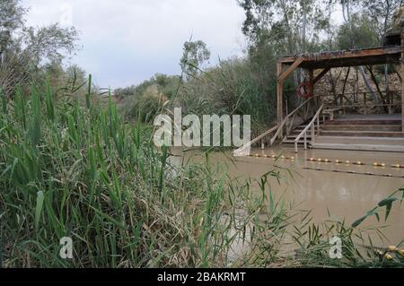 Website Zur Taufe - Quaser El-Yahud (Kasser-Al-Yahud), Israel Stockfoto