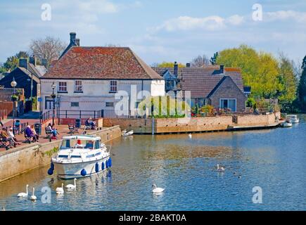 St Ives, Cambridgeshire, River Great Ouse, Stockfoto