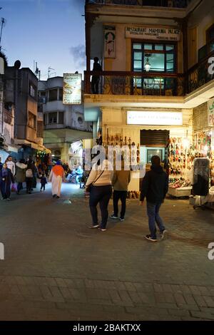 Place Petit Socco Square, Medina, Tanger, Marokko, Nordafrika, Afrika Stockfoto