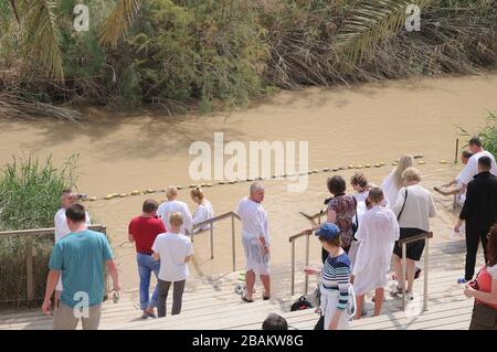 Website Zur Taufe - Quaser El-Yahud (Kasser-Al-Yahud), Israel Stockfoto