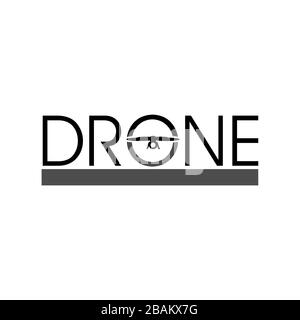 Design Flying drone auf der Schrift a für Ihre besten Business Symbol. Drone symbol Design Element. Vector Illustration EPS 8 EPS. 10 Stock Vektor