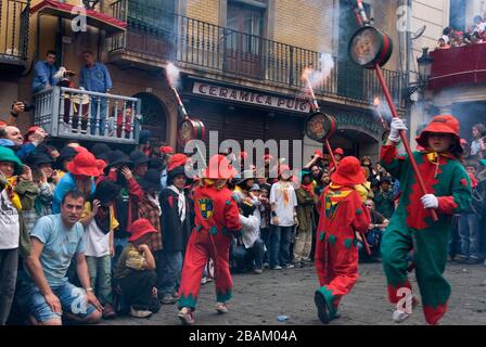 Die Kinder-Patum-de-Berga-Feier in Corpus Christi, Berga, Katalonien, Europa Stockfoto