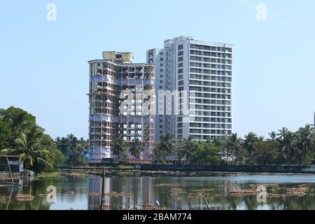 CRS-Zonenverletzung in Kerala, Indien Stockfoto