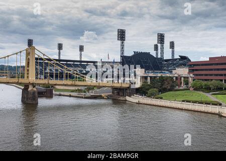 Andy Warhol Bridge, Pittsburgh, Pennsylvania Stockfoto