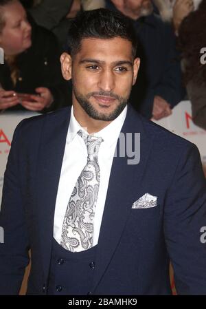 23. Januar 2018 - London, England, Großbritannien - National Television Awards 2018 in der O2 Arena Photo Shows: Amir Khan Stockfoto