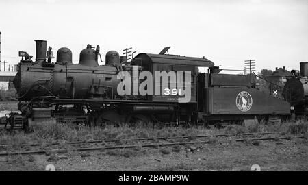 GNR Great Northern Railway Engine 391 Vancouver 1951 Stockfoto