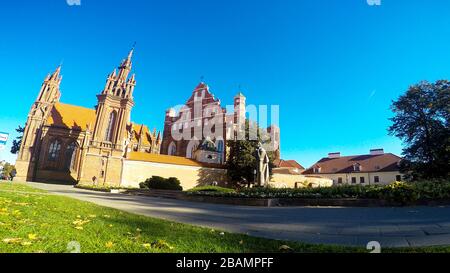 St. Annes Kirche in Vilnius, Litauen Stockfoto