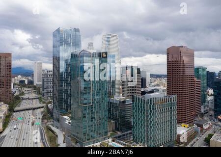 Blick auf die Skyline von Los Angeles Stockfoto