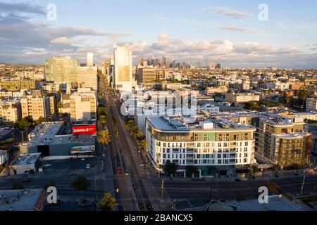 Wilshire Boulevard Corridor, Koreatown, Los Angeles Stockfoto