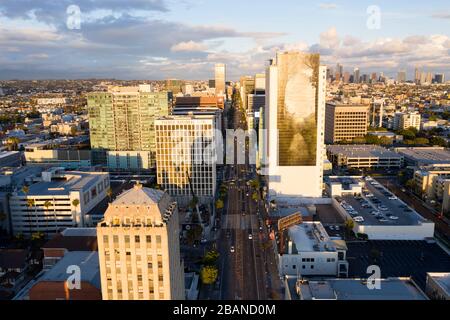 Wilshire Boulevard Corridor, Koreatown, Los Angeles Stockfoto