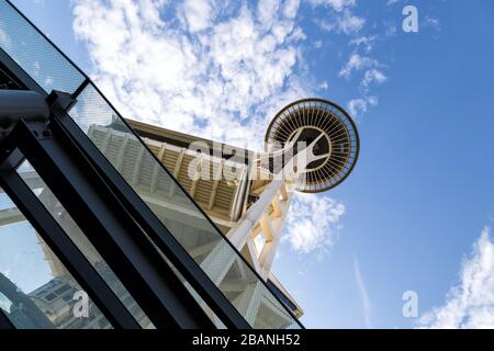 Die Space Needle in Seattle Washington Stockfoto