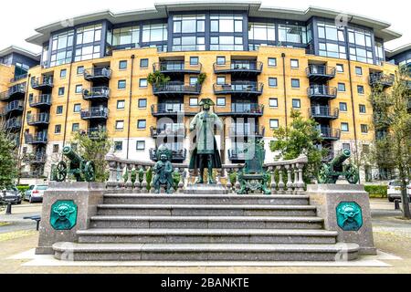 Peter der große Statue von Mihail Chemiakin, Glaisher Street Deptford, London, Großbritannien Stockfoto