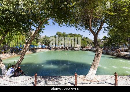 Lyab-i Hauz, im Stadtzentrum, Buchara, Buchara, Usbekistan, Zentralasien, Asien Stockfoto