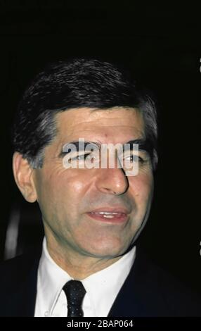 Chicago, Illinois, USA, November 1987 demokratischer Präsidentschaftskandidat Gouverneur von Massachusetts Michael Dukakis Portrait Credit: Mark Reinstein/MediaPunch Stockfoto