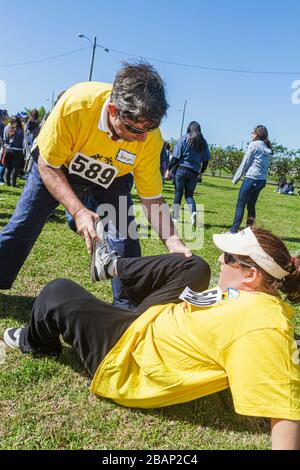 Miami Florida, Liberty City, Traz Powell Stadium, Special Olympics, Bedürfnisse, Leichtathletik-Veranstaltung, geistig behinderte Behinderte, besondere Bedürfnisse, cha Stockfoto