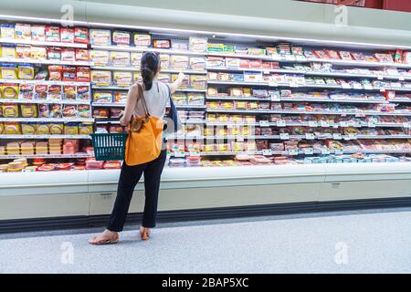 Miami Beach Florida, Publix, Lebensmittelgeschäft, Supermarkt, Lebensmittel, Shopping Shopper Shopper Geschäfte Geschäfte Markt Märkte Marktplatz Kauf Verkauf, Einzelhandel Stockfoto