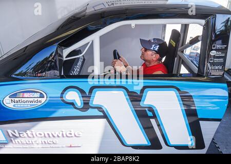 Miami Beach, Florida, Lummus Park, NASCar Championship Drive, Event, Rennfan-Festival, Sprint Cup Series, Stock Car Cars, Corporate Sponsor, Nationwide Insura Stockfoto